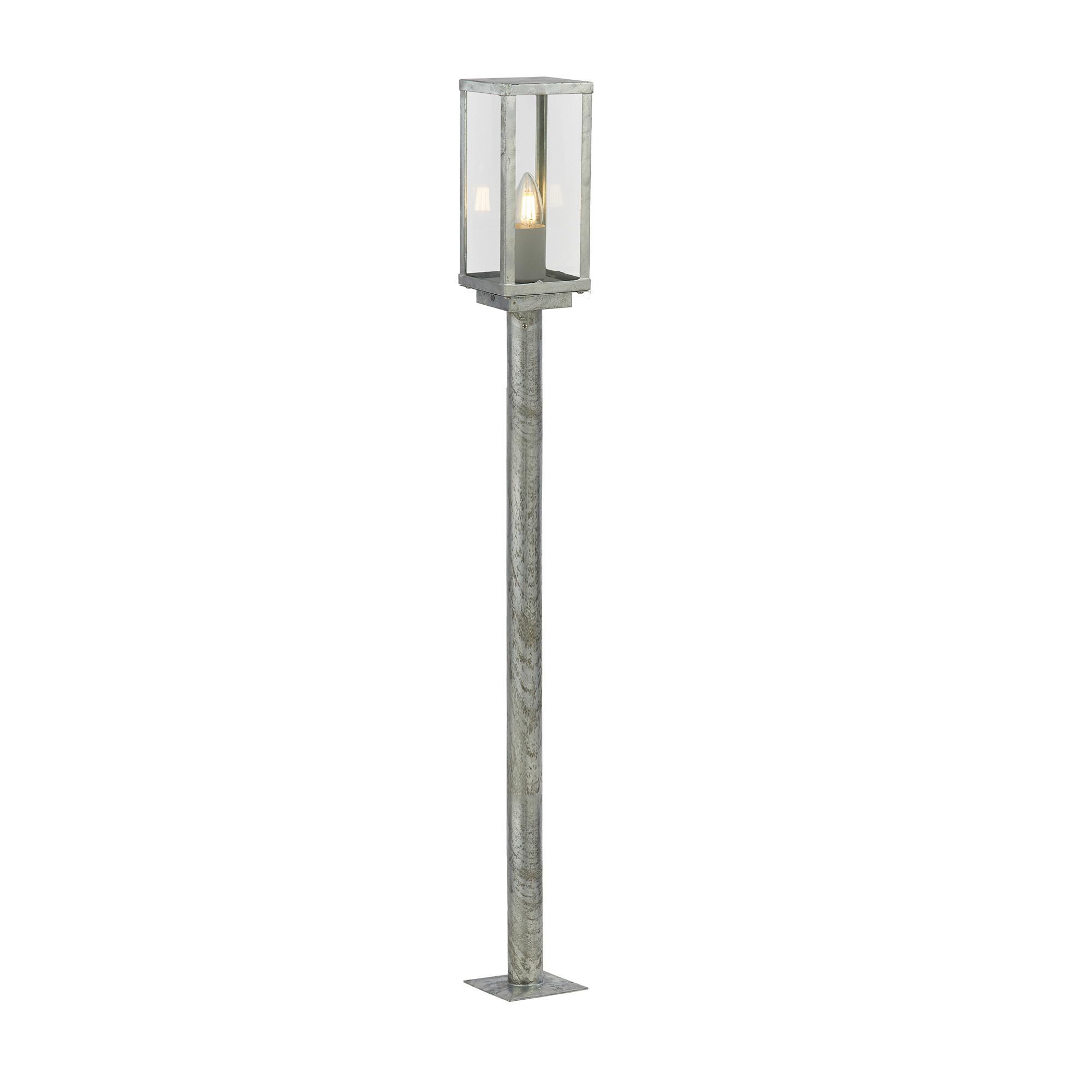 Außenleuchte Box Ll Outdoor 90151-900si - Klar/Silberfarben, Basics, Glas/Metall (11/11/90cm)