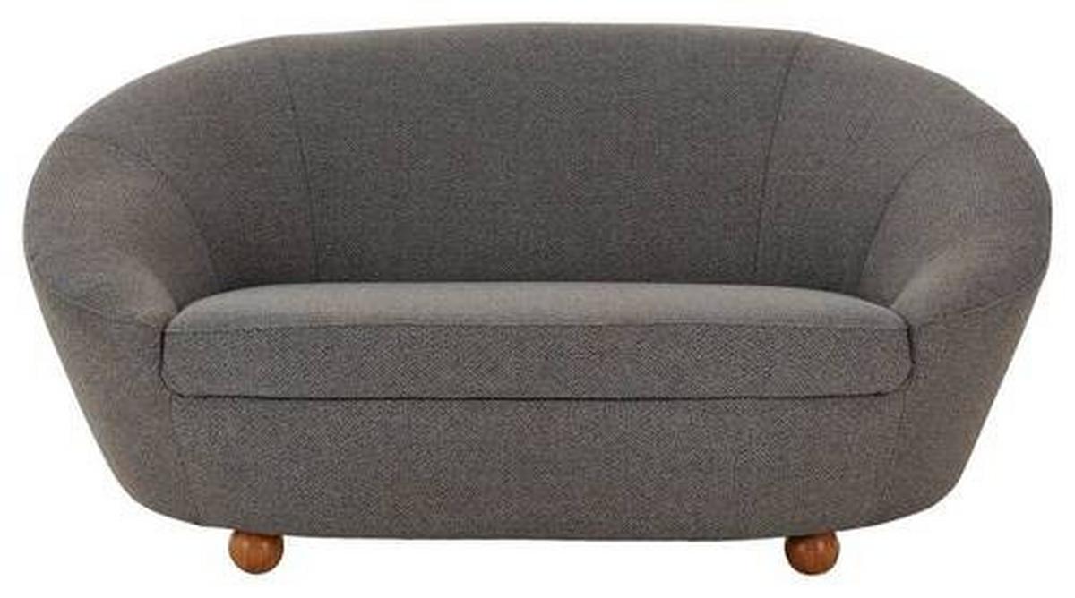 2-sitzer-sofa Looks Iv - Blau/Eichefarben, Design, Textil (178/82/114cm) - LOOKS by W.Joop