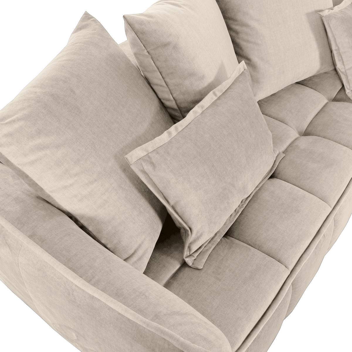 Schlafsofa Meyford - Beige/Schwarz, KONVENTIONELL, Textil (250/70/118cm) - MID.YOU