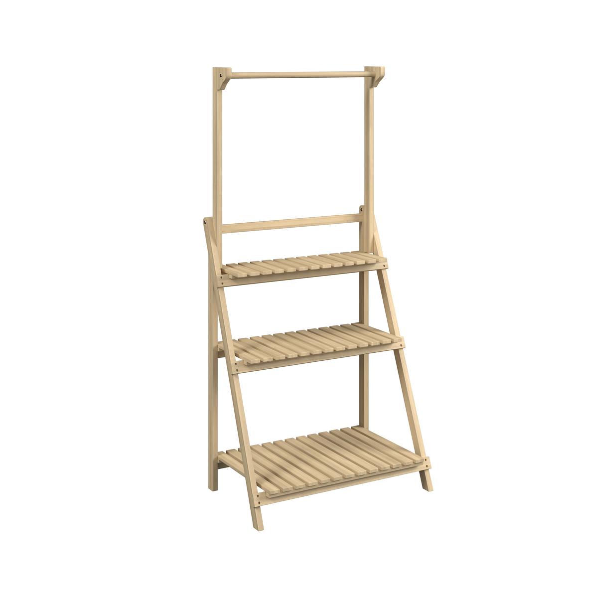 Gartenregal Lea - Akaziefarben, MODERN, Holz (69/147/40cm) - Beldano