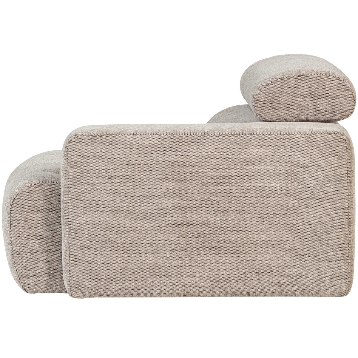 SOFAELEMENT Novi Naturfarben B: 113cm - Schwarz/Naturfarben, Design, Textil (113/86/109cm) - Livetastic