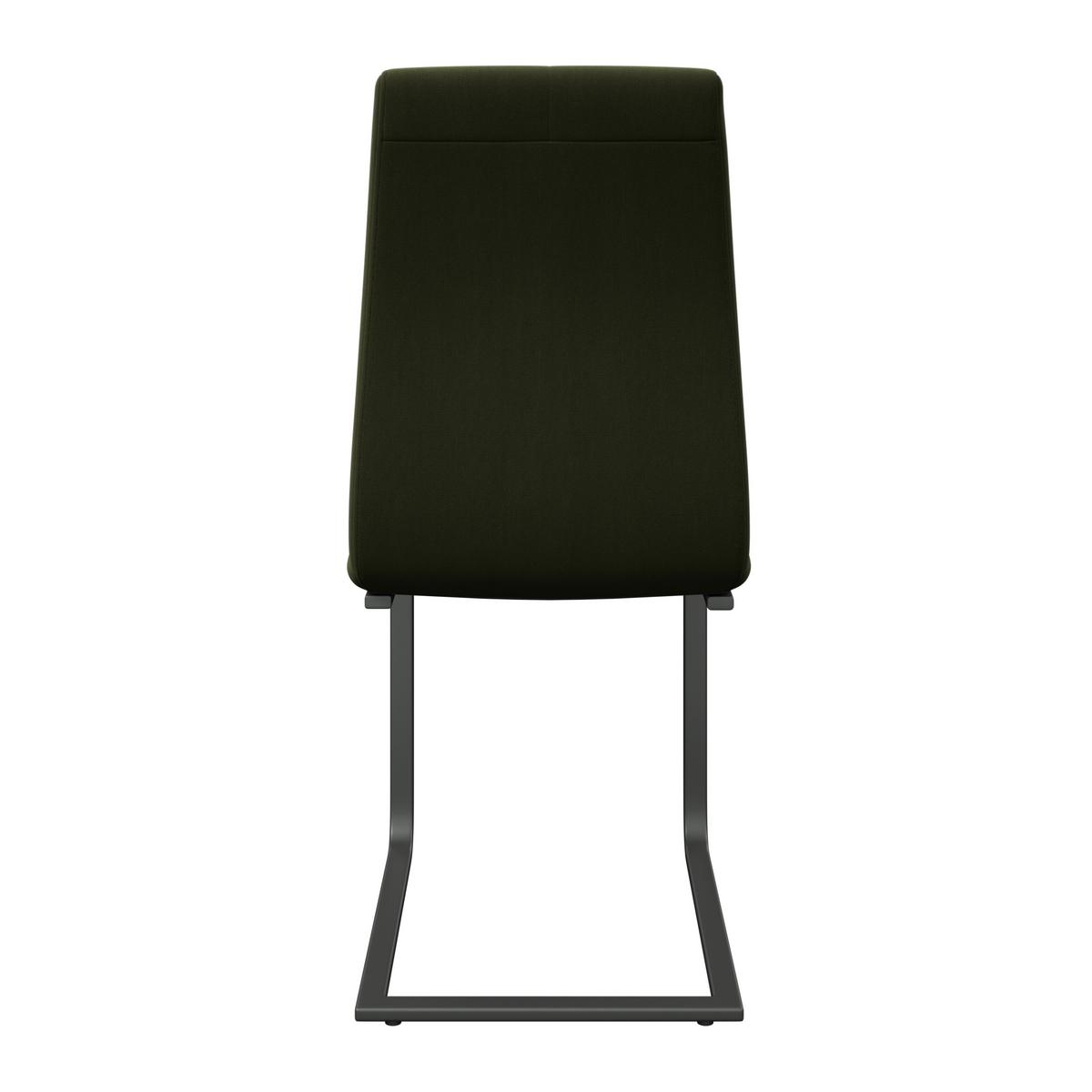 Schwingstuhl Tristan Webstoff moosgrün, B: 41cm - Schwarz/Grün, MODERN, Holz/Textil (41/102/58cm) - James Wood