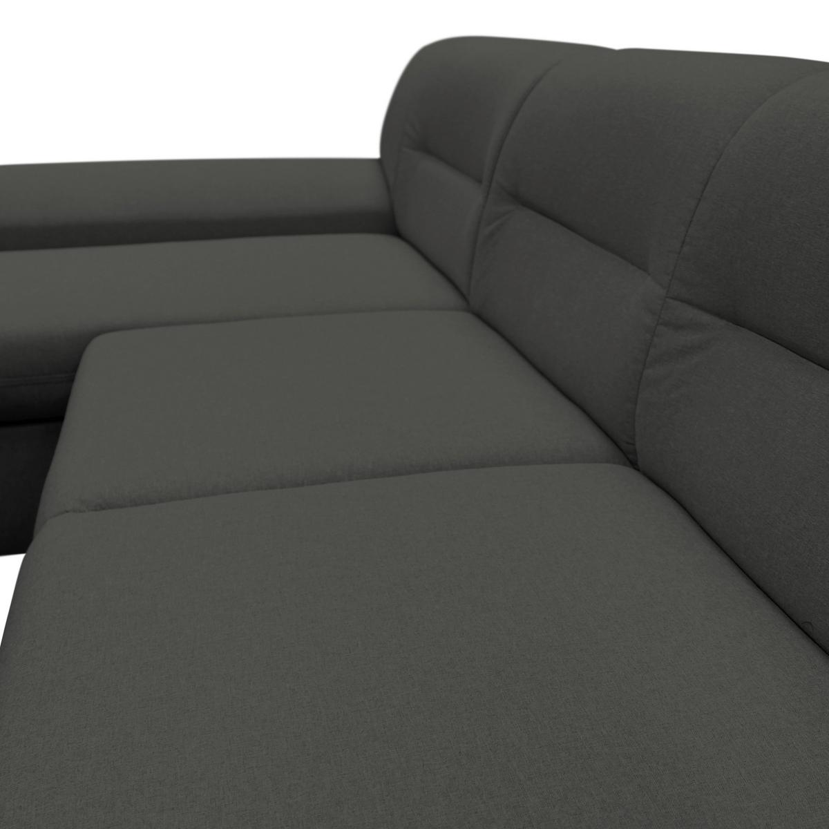 Ecksofa Mit Schlaffunktion Veratti Mit Schlaffunktion - Silberfarben/Grau, Design, Textil (167/281cm) - MID.YOU