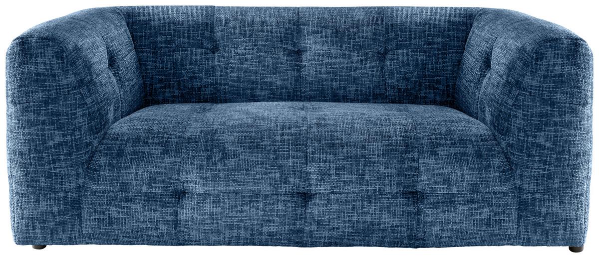 2,5-Sitzer Velice, Blau B: 218 cm - Blau/Schwarz, Design, Textil (218/72/95cm) - Livetastic
