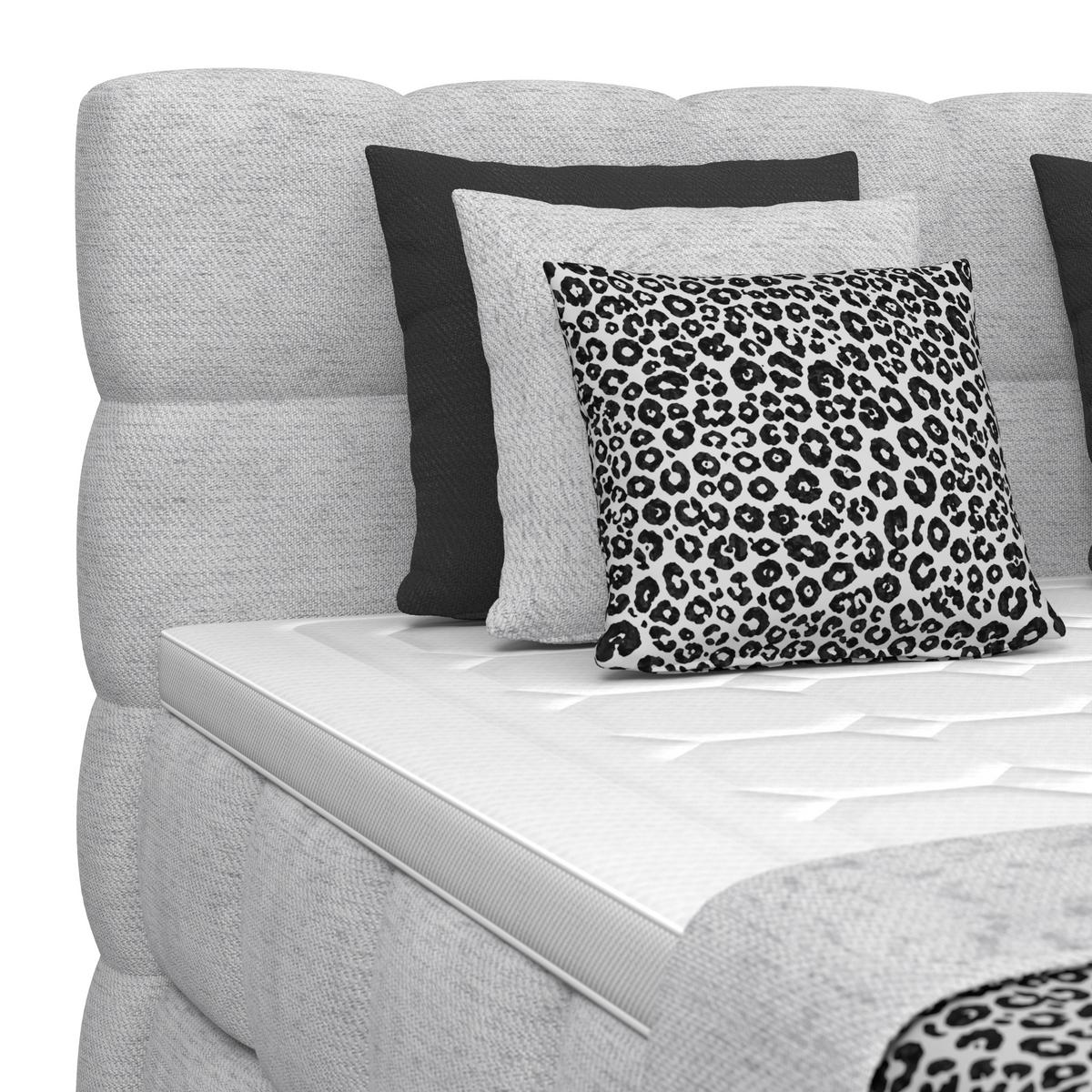 Boxspringbett Brisbane inkl. Bettkasten 180x220 - Champagner/Schwarz, Trend, Holz/Holzwerkstoff (180/220cm) - Sembella