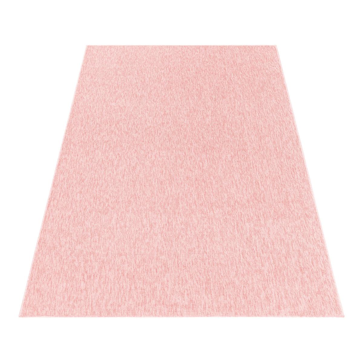 Flachwebteppich Nizza - Rosa, Basics, Textil (280/370cm) - Novel