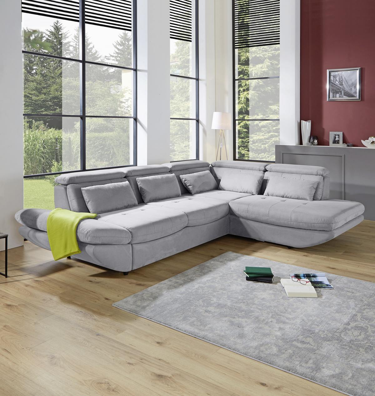 SEDACIA SÚPRAVA PARK - čierna/svetlosivá, Modern, textil/plast (311/233cm) - Luca Bessoni