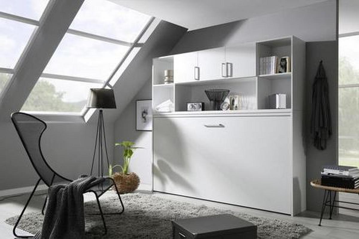 Regal mit Schrankteilen Albero B 212 cm, Weiß Dekor - Weiß, Design, Holzwerkstoff (212/93/38cm) - Rauch Möbel