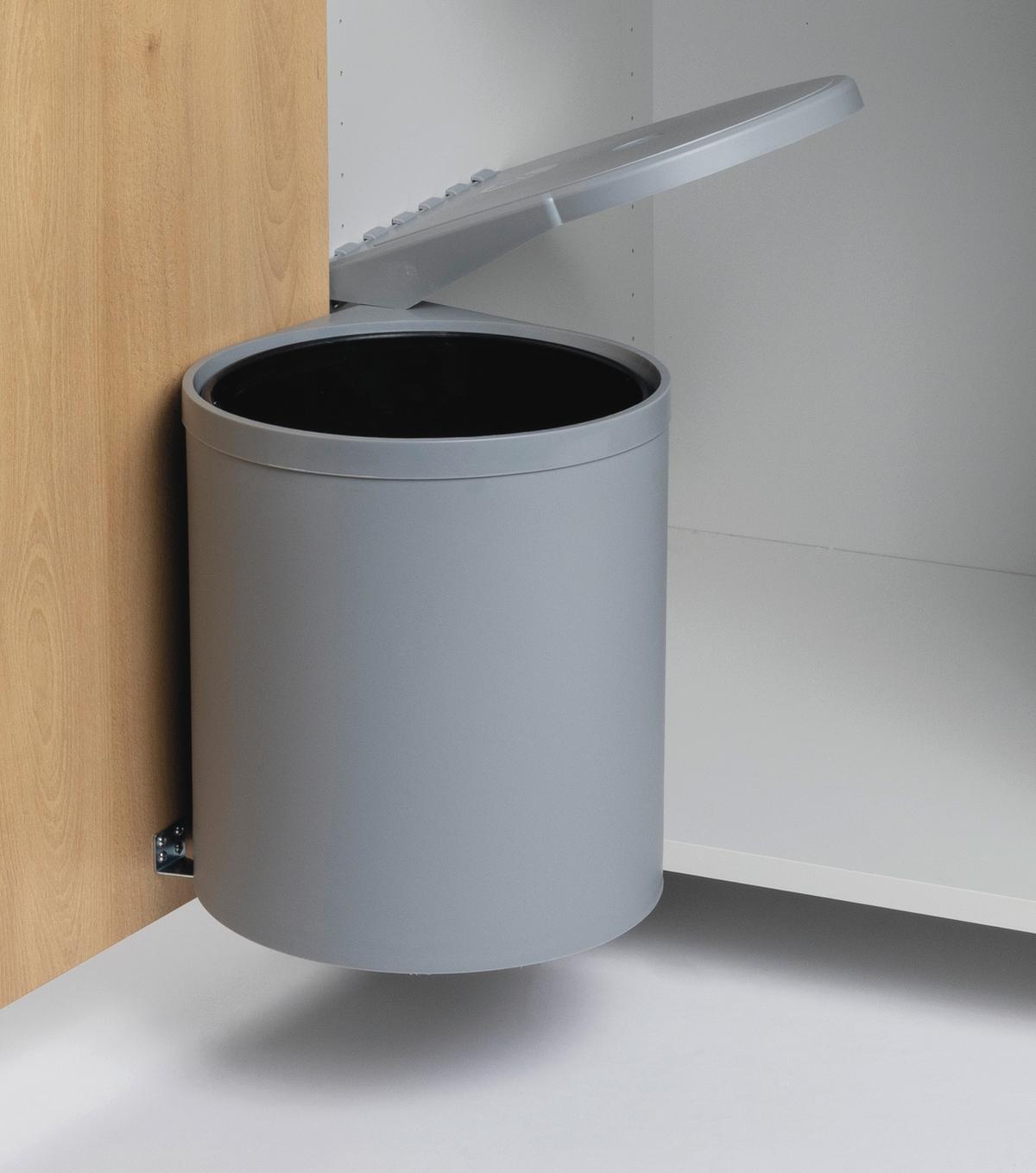 Einbauabfallsammler Einbau-Abfallsammler - Grau, Basics, Kunststoff (26,5/29/26,5cm)