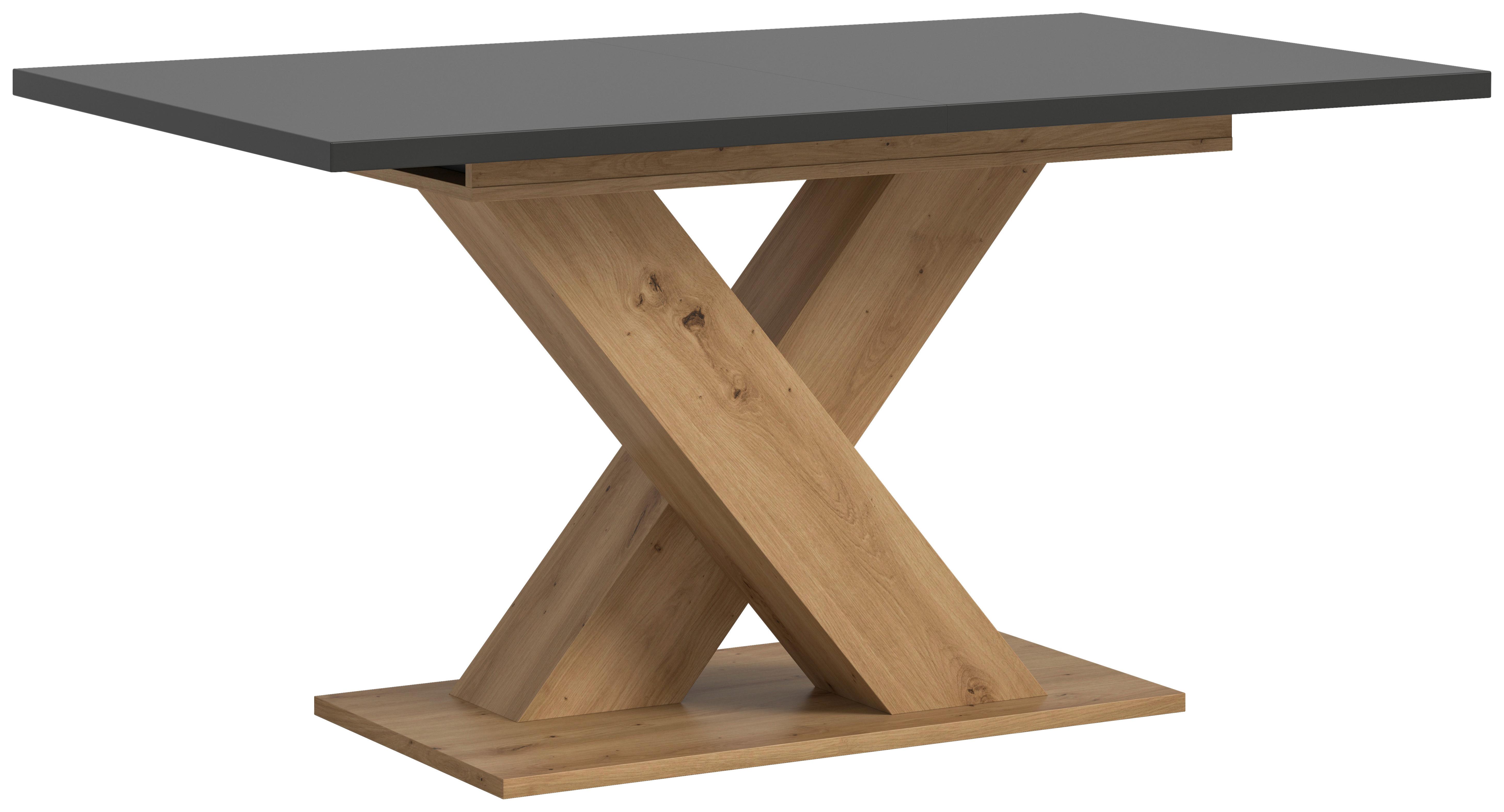 Ausziehtisch Marlon Melamin Dekor Grau,b:150-190cm