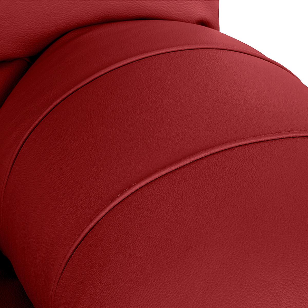 Sessel Oslo Rot B: 105 Cm - Rot/Schwarz, Design, Leder (105/92/85cm) - Livetastic