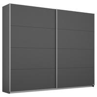 Schwebetürenschrank 226cm Belluno, Grau Metallic - Grau, MODERN, Holzwerkstoff (226/230/62cm) - Rauch Möbel