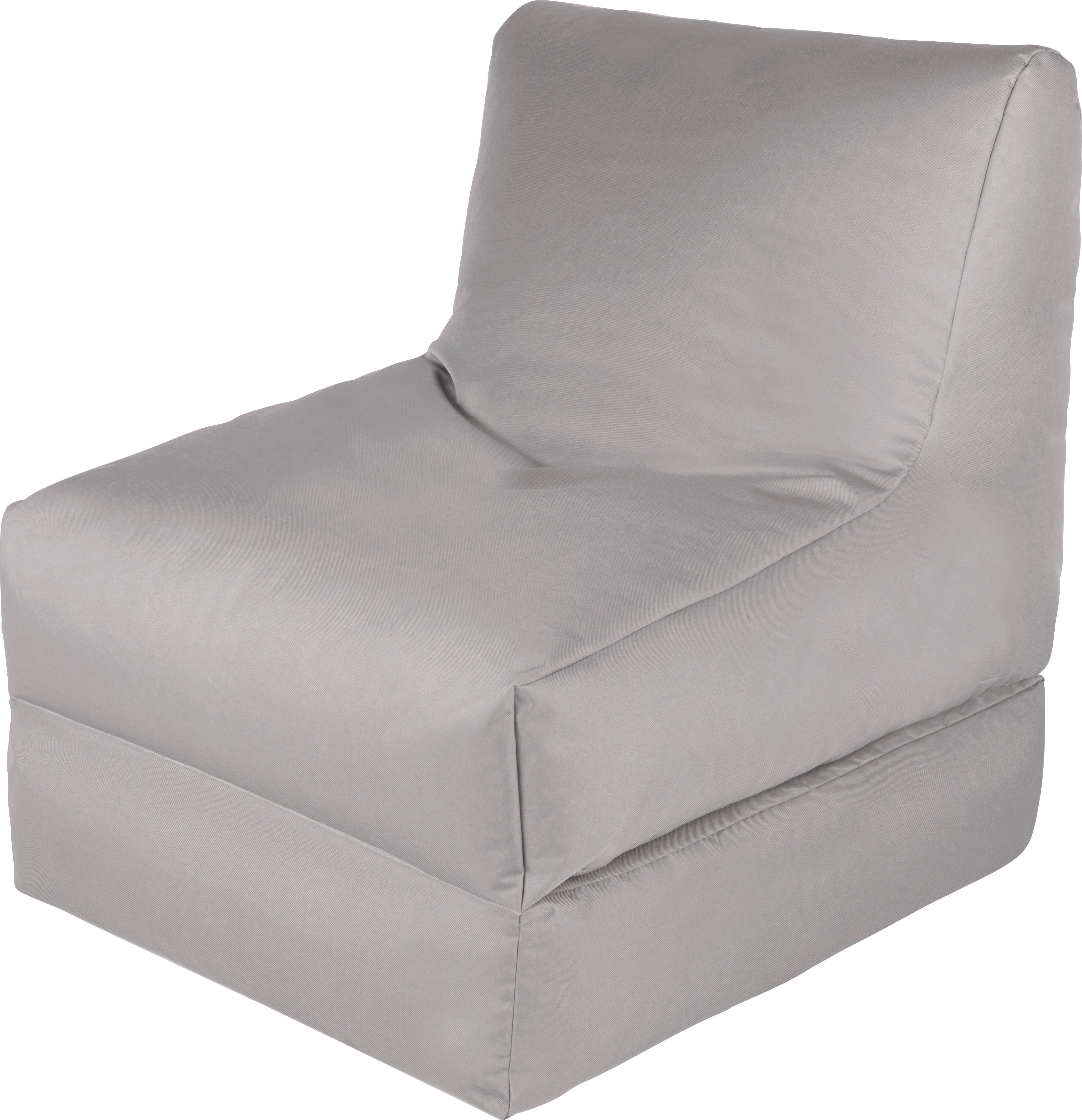 Sedací Vak Billy Silber - strieborná, Basics, textil (80/70/80cm) - Ondega