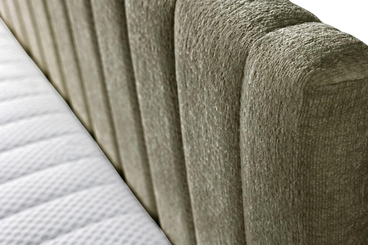 Schlafsofa Roma, Grün B: 212 Cm - Schwarz/Grün, Design, Holz/Holzwerkstoff (212/83/99cm) - MID.YOU