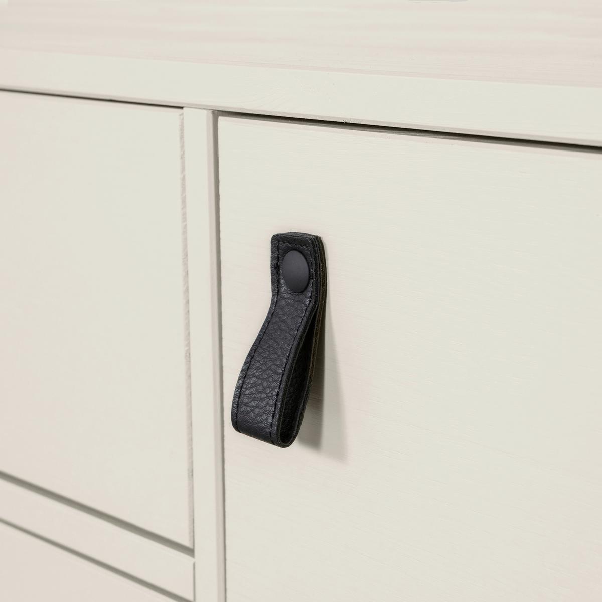 LOWBOARD Silas Grau B: 180cm - Schwarz/Grau, Design, Holz (180/61/44cm) - Livetastic