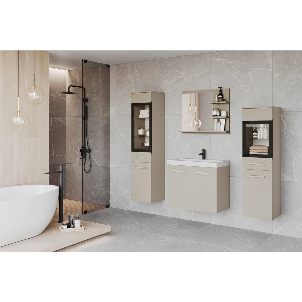 Badmöbel-Set 5--teilig. Madrit 120,4cm Beige