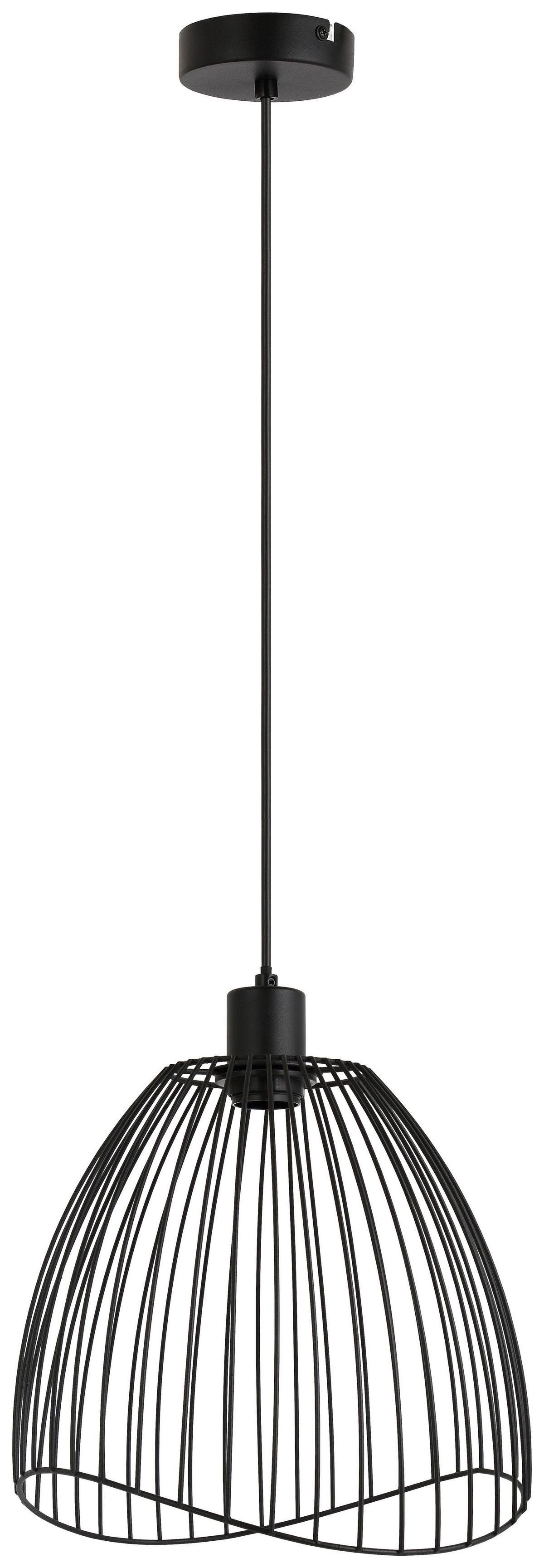 Závěsné svítidlo ELIOT, bez 1xE27 max. 40W - černá, Moderní, kov/plast (29/120cm) - Mömax