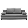 Schlafsofa Mela Grau B: 200 cm - Schwarz/Grau, Design, Textil (200/88/87cm) - P & B