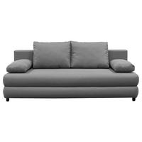 Schlafsofa Mela Grau B: 200 cm - Schwarz/Grau, Design, Textil (200/88/87cm) - P & B