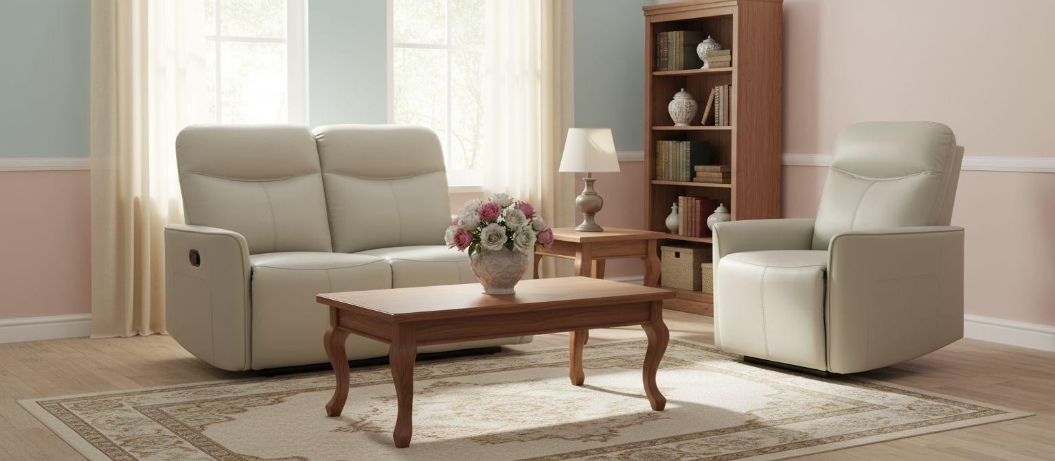 Sitzgarnitur 2-Tlg. City mit Relaxfunktion Grau - Grau, KONVENTIONELL, Textil (140/102/92cm) - P & B