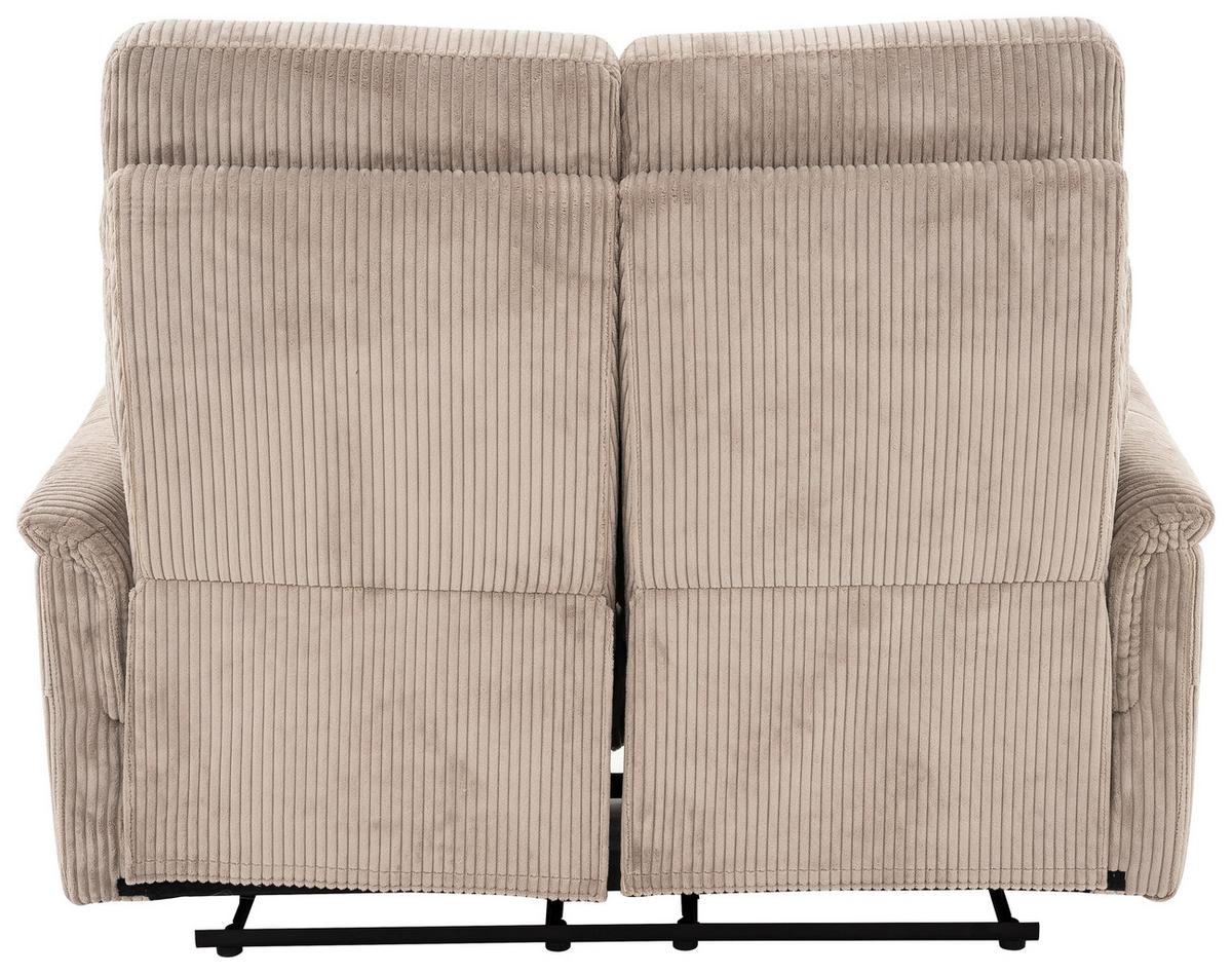 2-sitzer-sofa Xeno Hellbraun B: 131 Cm - Hellbraun/Schwarz, Design, Textil/Metall (131/108/89cm) - Livetastic