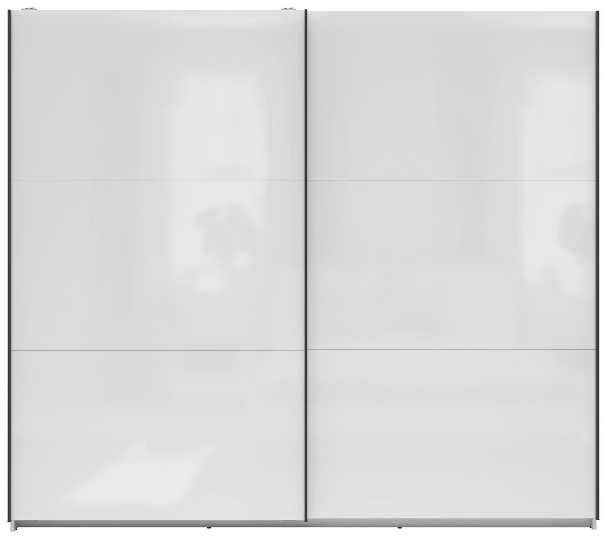 Tolóajtós Szekrény Tetrix 220/195 Cm - magasfényű fehér, Modern, faalapú anyag (220/195,5/60cm) - MID.YOU