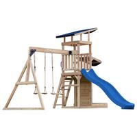 Spielturm A030.502.00 - Blau/Braun, KONVENTIONELL, Holz (345/270/336cm) - Ambia Garden