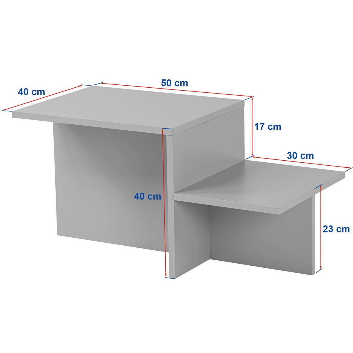 COUCHTISCH Harmony Schwarz L: 80cm - Schwarz, Design, Holzwerkstoff (80/40/40cm) - MID.YOU