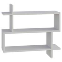 Wandboard Paralel Regal - Weiß, Design, Holzwerkstoff (70/65/22cm) - Livetastic