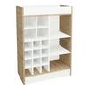 Weinschrank Esilo Weiß, Eiche Dekor B: 70 cm - Weiß/Sonoma Eiche, Basics, Holzwerkstoff (70/100/38cm) - MID.YOU