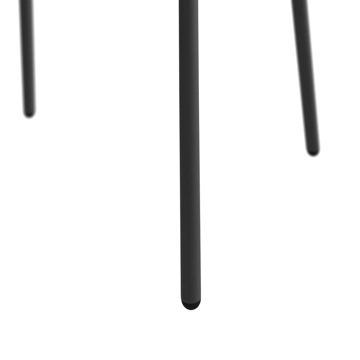 Gartensessel Rom - Anthrazit, MODERN, Metall (57/78/54cm) - Beldano