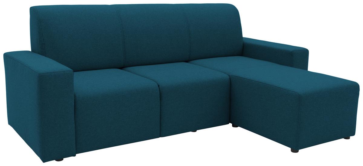 Ecksofa Looks Dunkelblau B: 222 cm - Schwarz/Dunkelblau, Design, Textil (222/150/88cm) - LOOKS by W.Joop