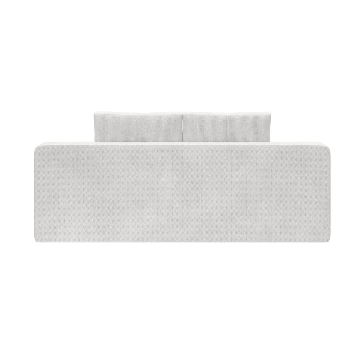 Boxspringsofa mit Bettkasten Webstoff creme, B:206cm - Chromfarben/Creme, Trend, Holzwerkstoff/Textil (206/90/105cm) - Luca Bessoni