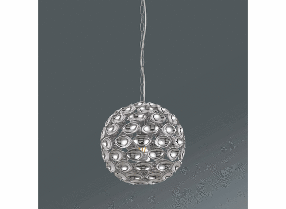 Závesná Lampa Cathy - chrómová, Štýlový, umelá hmota/kov (30/150cm) - Premium Living Závesná Lampa Cathy - chrómová, Štýlový, umelá hmota/kov (30/150cm) - Premium Living