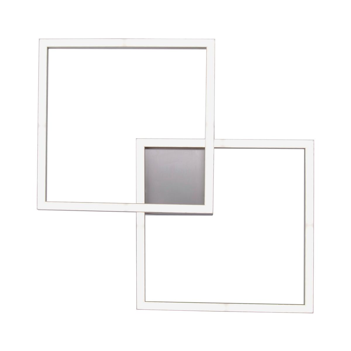 Led-deckenleuchte 16429-55 Lolasmart-Maxi - Silberfarben, Design, Kunststoff/Metall (63/63/8,5cm)