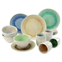 Kombinovaný servis Aquarius,16 dielny pre 4 osoby - viacfarebná, Trend, keramika (41/35/34cm) - Creatable