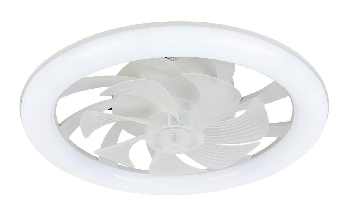 Deckenventilator Carl - Weiß, Basics, Kunststoff (48/12cm) - Luca Bessoni