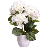UMĚLÁ ROSTLINA BEGONIENBUSCH I - oranžová/bílá, Konvenční, plast (32cm) - Modern Living