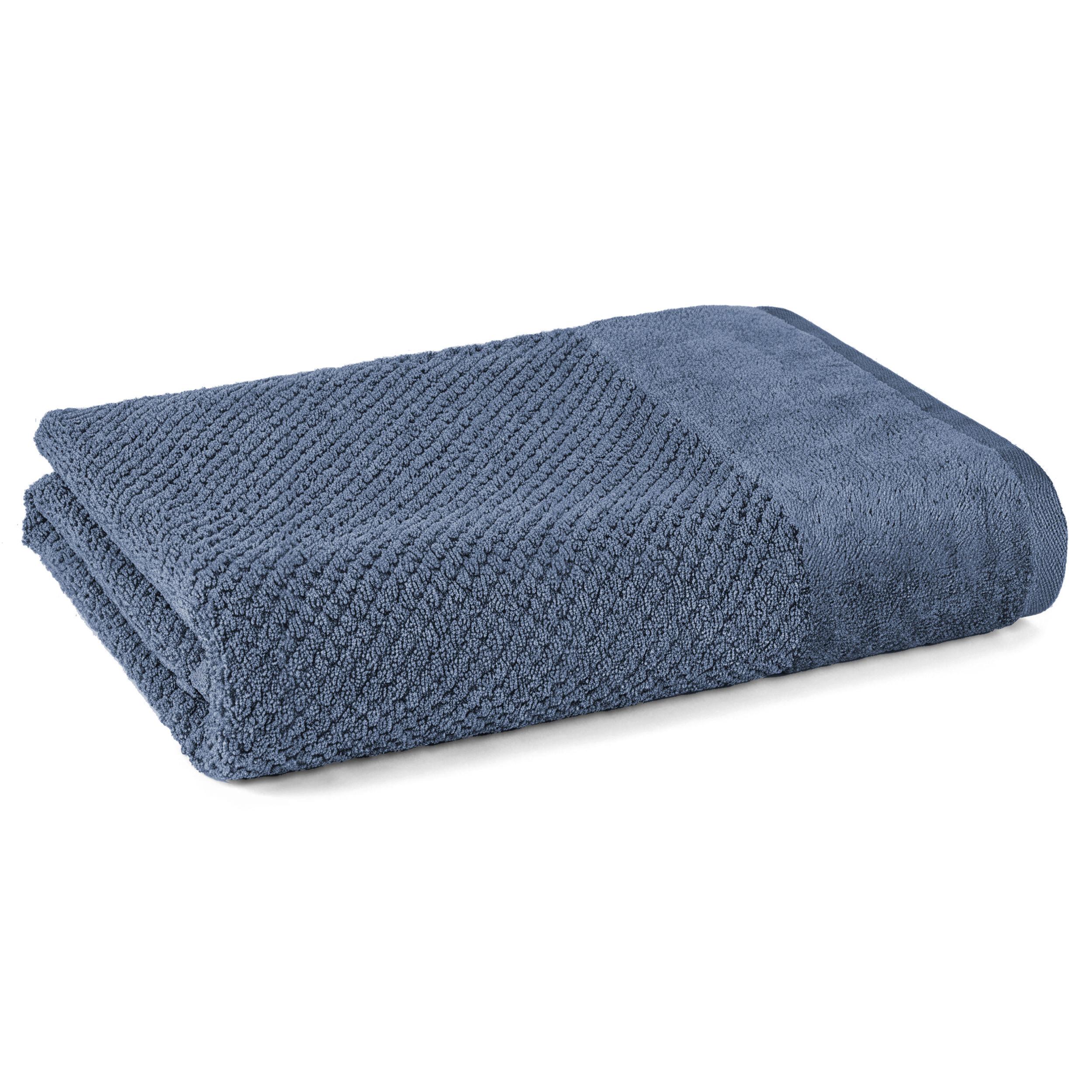 DUSCHTUCH Popcorn 70x140 cm Jeansblau - Basics (70/140/15cm)