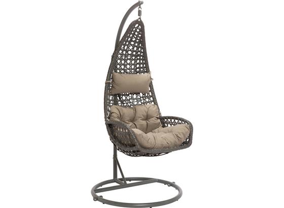 Hängesessel Kim - Braun/Grau, MODERN, Metall (100/195/102cm) - Luca Bessoni Hängesessel Kim - Braun/Grau, MODERN, Metall (100/195/102cm) - Luca Bessoni