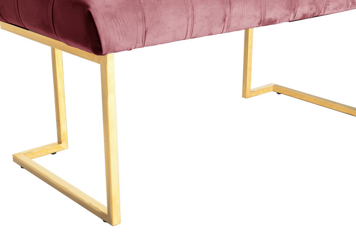 Dlhá taburetka RARITY - staroružová, Design, plast (47/48/100cm)