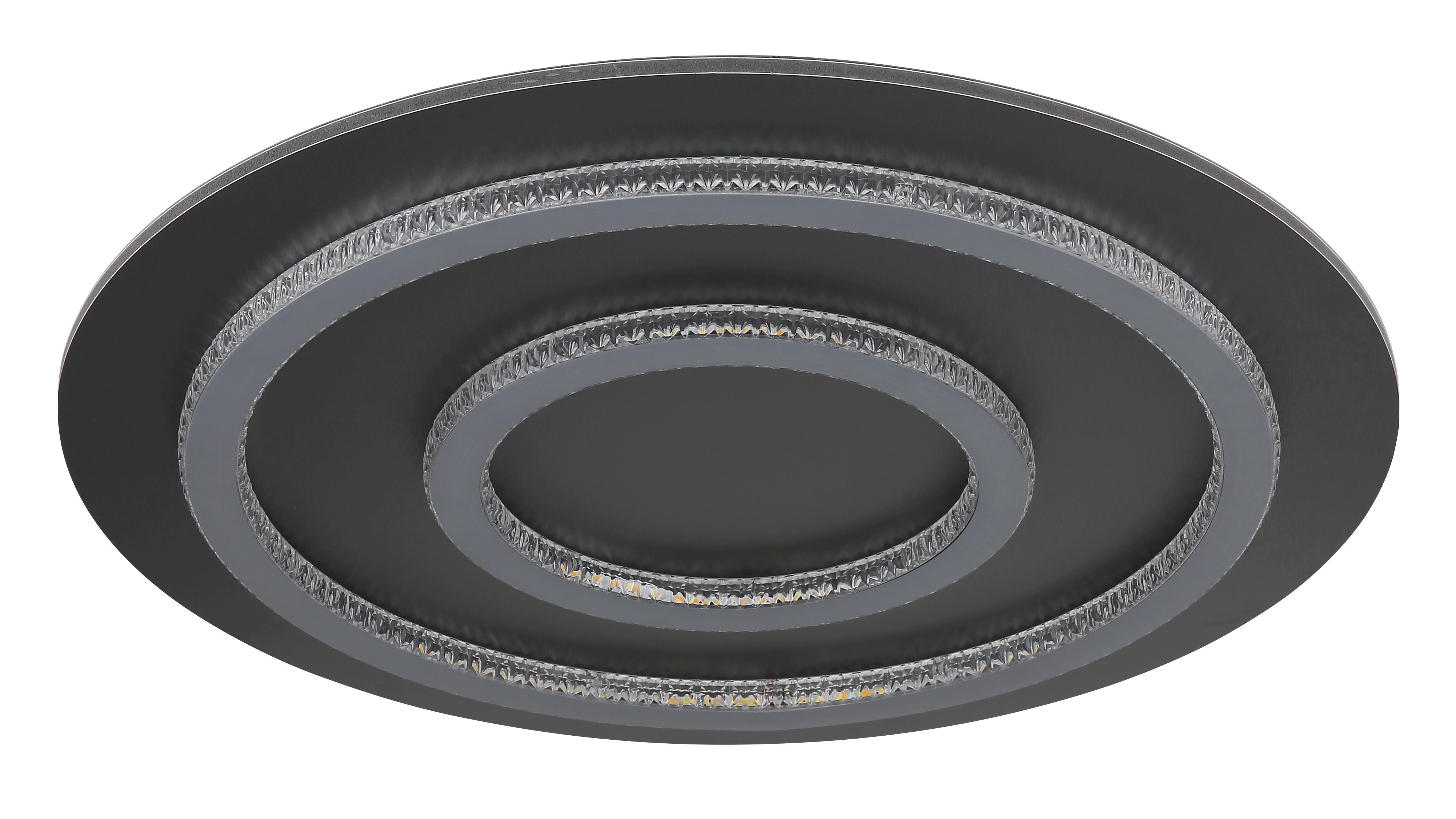 Led Mennyezeti Lámpa 48042-60a  Jayden - világosszürke/fekete, Design, műanyag/fém (55/6cm) - Globo