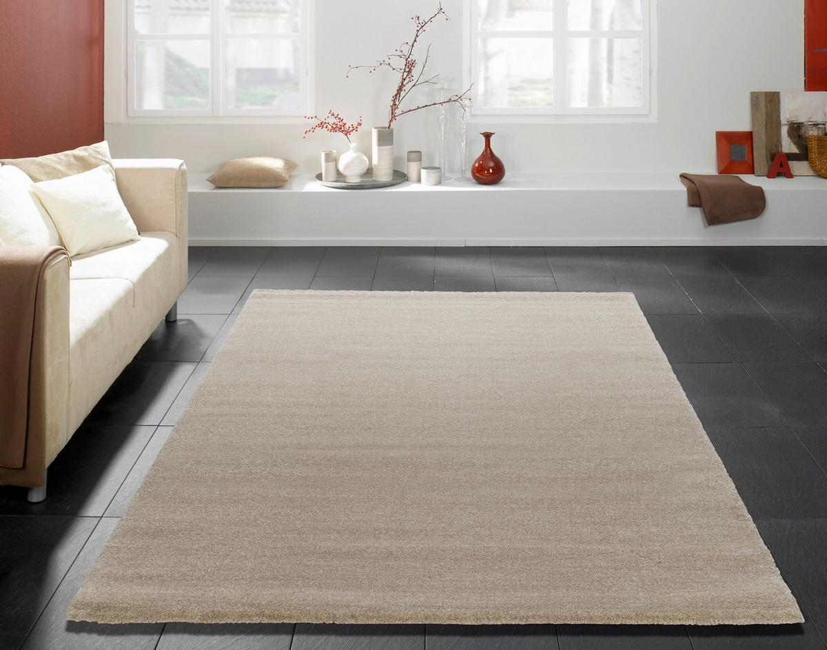 Webteppich Monte Lori Sandfarben 120x170 cm - Sandfarben, Basics, Textil (120/170cm) - Novel
