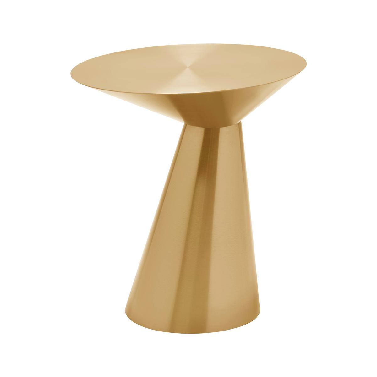 PRÍRUČNÝ STOLÍK KACY -TREND- - zlatá, Romantik / Landhaus, kov (40/45cm) - Premium Living