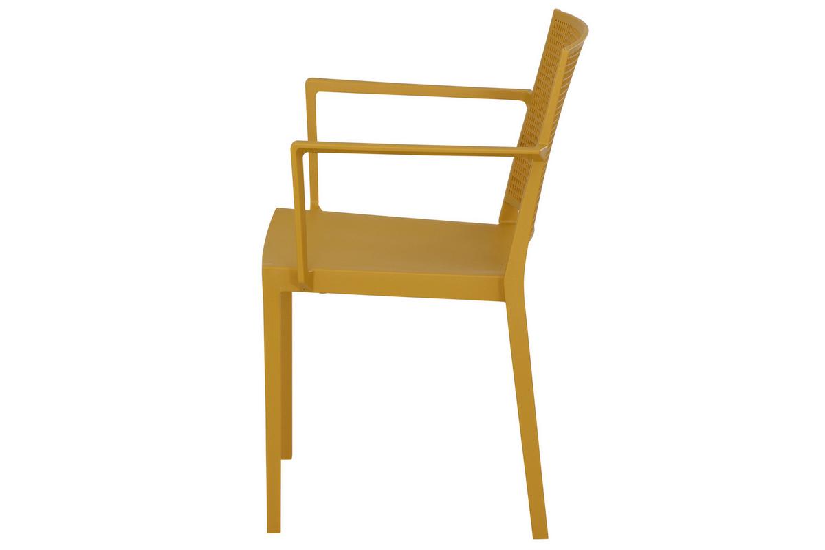 Stapelstuhl T20120 - Gelb, Basics, Kunststoff (46/80/56cm) - Siena Garden
