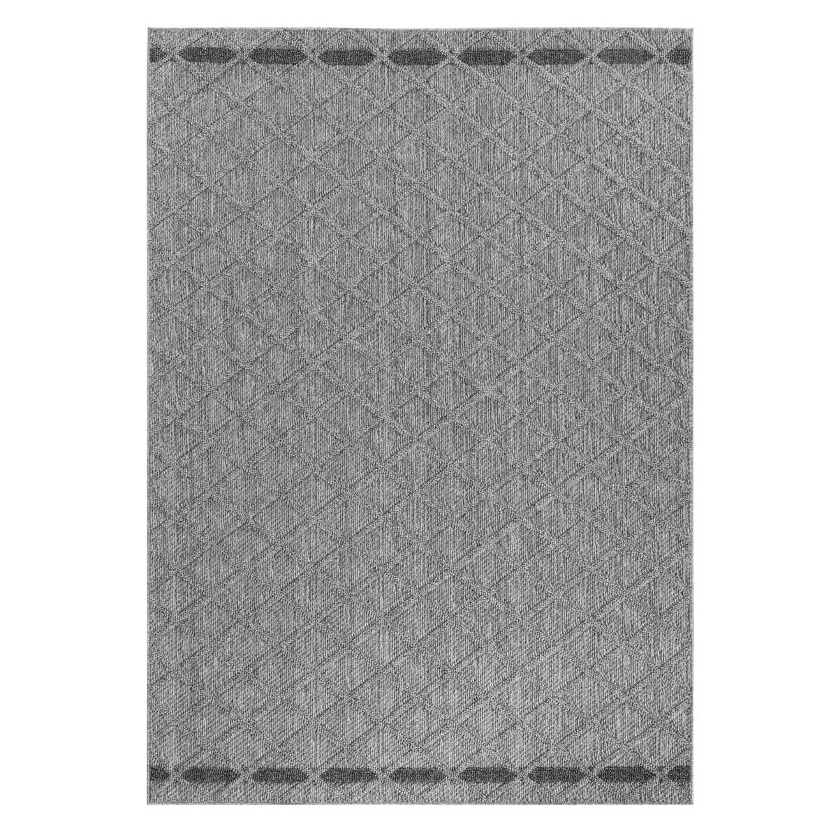 Outdoorteppich Patara - Grau, Design, Textil (160/230cm) - Novel