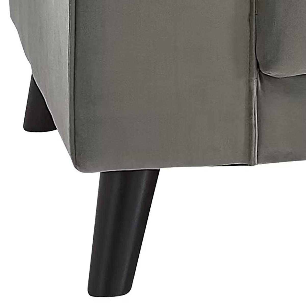 Ecksofa Lumber Jack Grau S: 291x201 Cm - Wengefarben/Grau, MODERN, Textil (291/201cm) - Trendmanufaktur