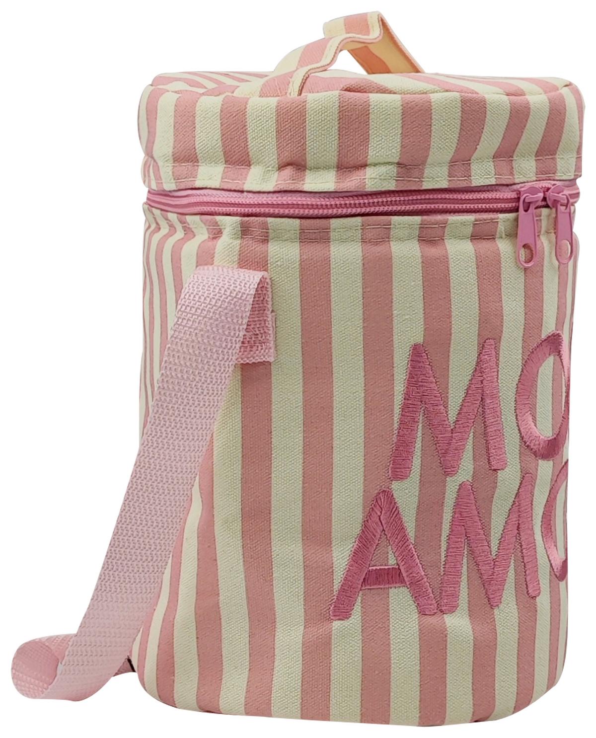 Chladící taška MORE AMORE - bílá/růžová, Konvenční, kov/textil (17/24/17cm) - Mömax