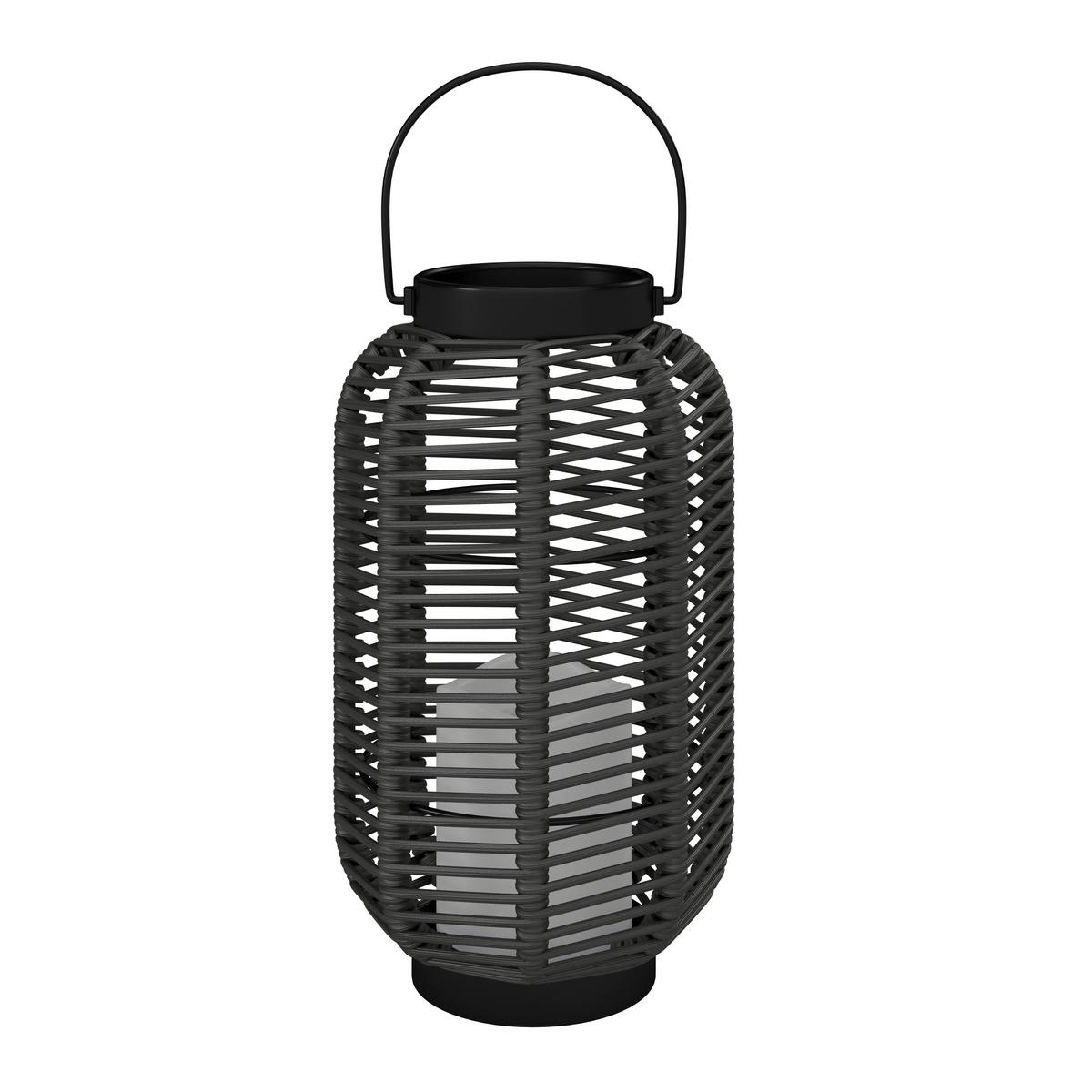 SOLÁRNE SVIETIDLO RICA - čierna, Modern, kov/plast (16/28/16cm) - Bessagi Garden