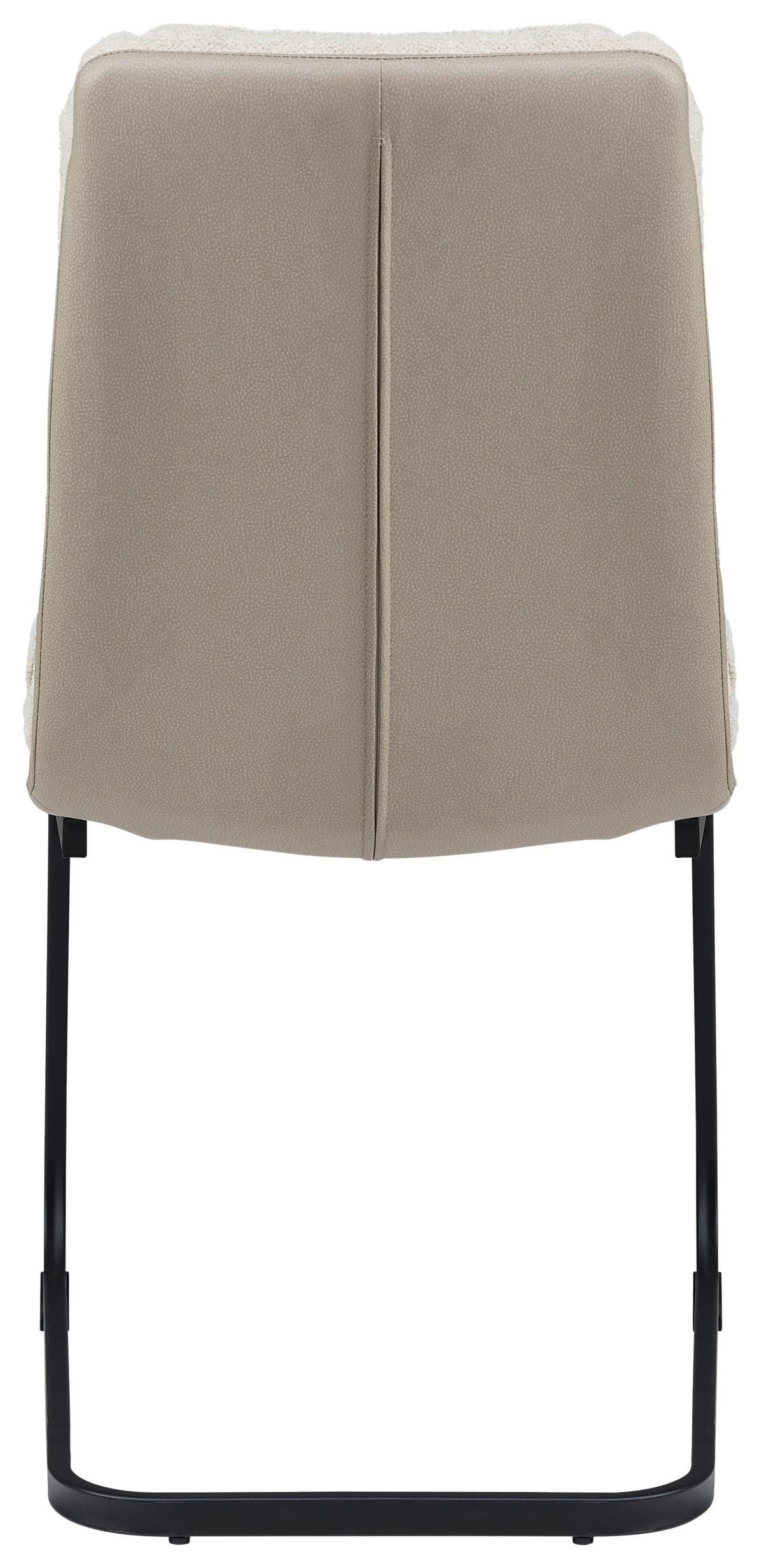 Schwingstuhl Grando - Beige/Schwarz, MODERN, Textil/Metall (45/91.5/62cm) - Livetastic